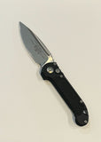 Microtech LUDT S/E Gen III Automatic Knife Stonewash Bohler M390MK SS Blade/Black Alum. Handle w/Grip Tape SKU 1135-10