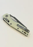 Microtech 30th Anniversary MSI Knife Reverse Tanto Stonewash SS Blade/White Polymer Handle w/Grip Tape SKU 210T-10PMWH30