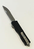 Microtech Scarab II Gen III OTF Auto Knife Bohler M390MK SS Serr. Blade/Black Alum. Handle SKU 1278-11AP