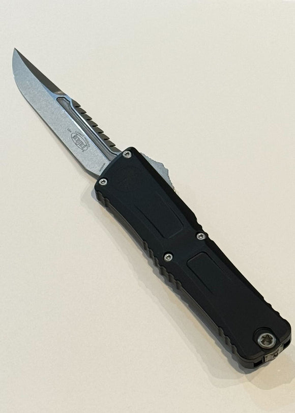 Microtech Signature Series Combat Troodon OTF Auto Gen III Interceptor M390MK SS Blade/Black Alum, Handle SKU 1217-10S