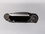 Microtech Ludt Gen III Automatic Knife Stonewash Bohler M390MK SS Blade/Black Alum. w/3M Traction Tape inserts SKU 1135-11NC