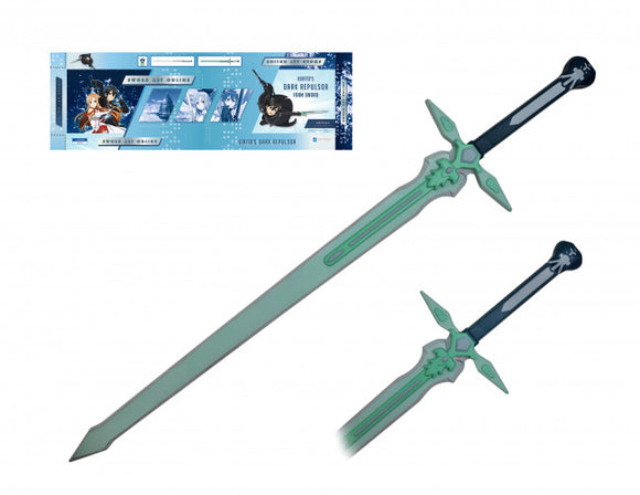 Cosplay Fantasy Foam Sword Replica (Kirito's Dark Repulsor) Aqua Overall 42.25