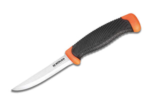 Boker Magnum Fallun 2.0 Fixed Blade Knife w/Sheath Stainless Steel Blade/Black & Orange Synthetic Handle SKU 02RY099