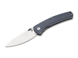 Boker Magnum Huayna Liner Lock Knife 440B SS Drop Point Blade/Blue G10 Handle SKU  01SC089