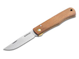 Boker Magnum Rusticus Liner Lock Knife Carbonized Wood SKU 01RY006