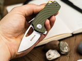 Boker Magnum Tadpole Liner Lock Knife Green G-10 SKU 01SC012