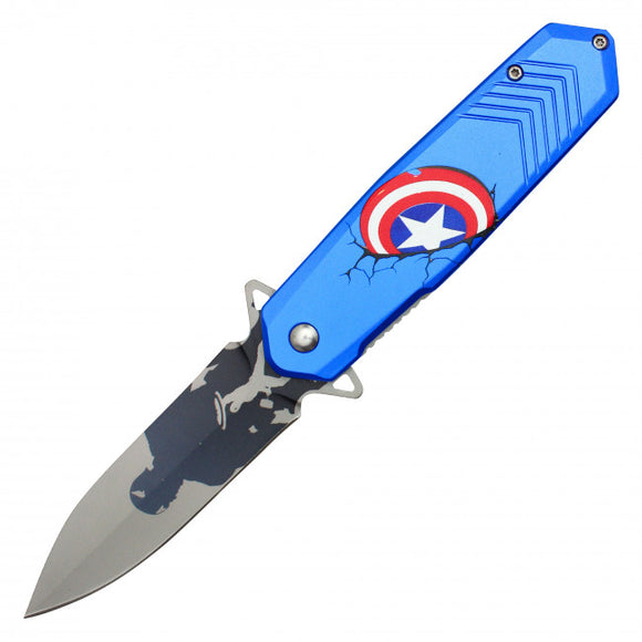 Cap. America Assist Open Knife 8