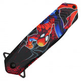 Spider Hero Assist Open Knife Black Graphic Steel Blade/Spider Hero Graphic Handle SKU PF63F