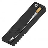 Mini Gravity Knife 5cr15 Stainless-Steel Blade/Black Alum. Handle SKU PF88BK