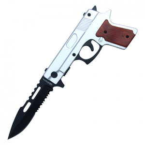 Wartech Assisted Open Gun Knife SKU PWT19CH