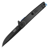 Wartech Spring Assist Folding Knife w/Samurai 3D Print Handle SKU PWT435BK