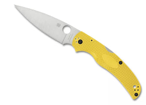 Spyderco Native Chief Lightweight Salt Knife CPM-MangaCut Stainless Steel Blade/Yellow Nylon Handle SKU C244PYL