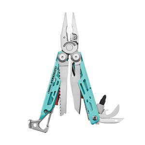 Leatherman Signal Multi-Tool w/Sheath Aqua/Silver SKU 833186