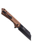 Tac Force Spring Assist Knife Black 3Cr13 SS Blade/Brown Alum. Handle SKU TF-1047BR