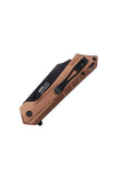 Tac Force Spring Assist Knife Black 3Cr13 SS Blade/Brown Alum. Handle SKU TF-1047BR