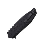 Tac Force Spring Assist Knife Black 3Cr13 SS Blade/Black Alum. Handle SKU TF-1050BK