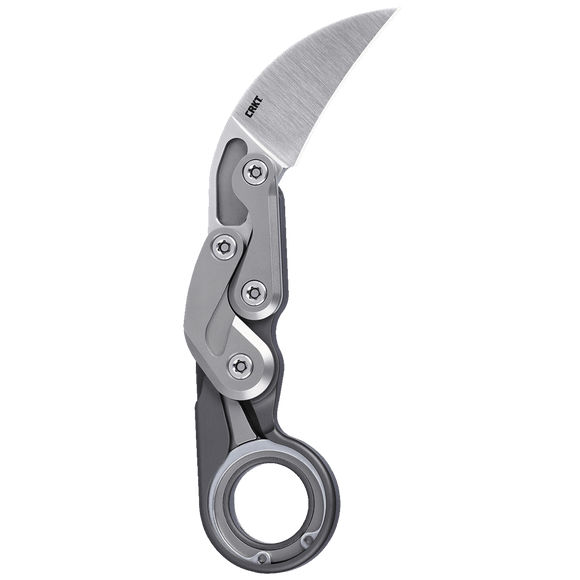 Columbia River Provoke Kinetic Karambit Knife Satin Finish D2 Tool Steel Blade/Gunmetal Aluminum Handle SKU CRKT 4040G