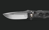 Benchmade Mini Auto Adamas Knife CPM-MagnaCut Steel Blade/Marbled Carbon Fiber Handle SKU 2730-03