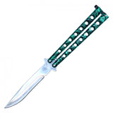 Butterfly Pocketknife 9" Overall Green SKU YC9939GN