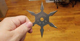 4" 6 Point Ninja Throwing Star w/Pouch Stainless-Steel SKU TS-14S