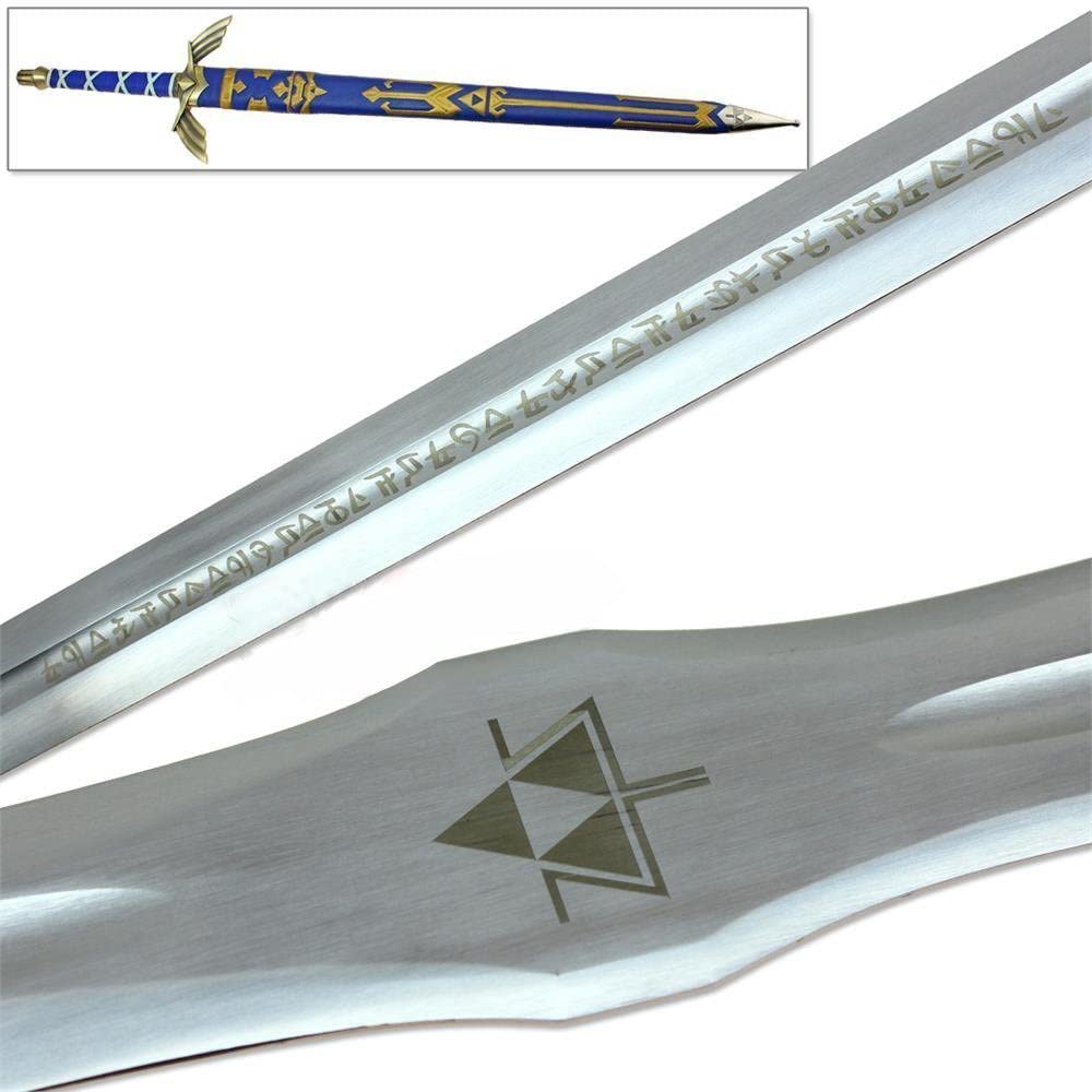 Legend of Zelda Master Sword Replica BOTW blue – Highlander Knives and  Swords