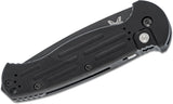 Benchmade AFO II Automatic Knife Black 1/2 Serr. 154CM Stainless Steel Blade/Black 6061 T-6 Handle SKU 9051SBK