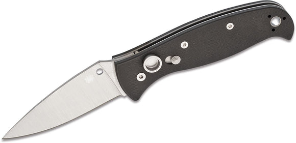 Spyderco Autonomy 2 Automatic Knife LC200N Stainless Steel Blade/Black G10 Handle SKU C165GP2