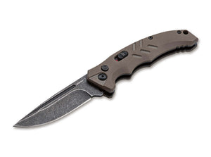 Böker Plus Intention II Automatic Blackwash D2 SS Blade/ G10 Coyote Handle SKU  01BO483