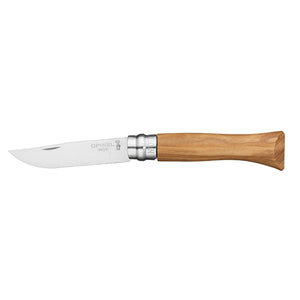 Opinel No.6 Stainless Steel Folding Knife Olive Wood SKU 002023