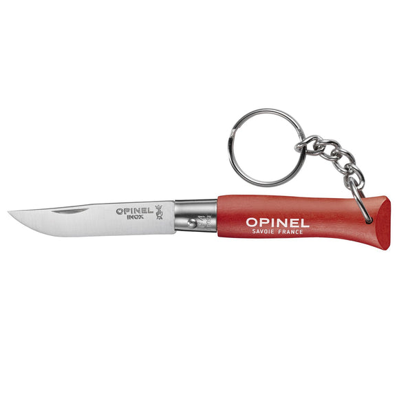 Opinel No.4 Keyring Colorama Deep Red SKU 002055